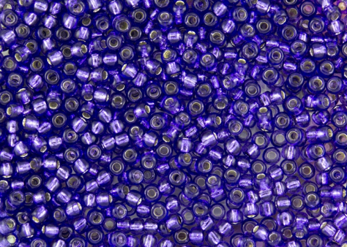 25 g Toho Rocailles Silver Lined Purple TR-06-2224