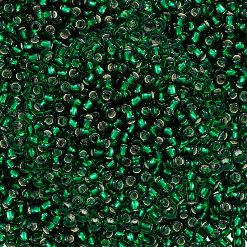 250 g Toho Rocailles Silver Lined Green Emerald TR-06-36