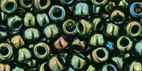 30 g Toho Rocailles Metallic Iris - Green/Brown TR-06-84