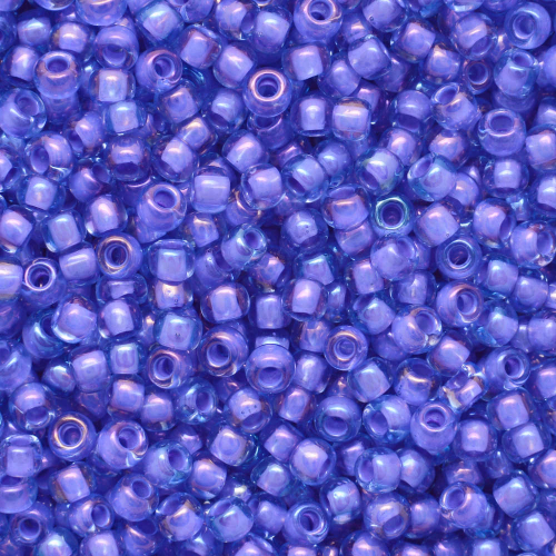 Toho Rocailles Inside-color Light Sapphire /Opaque purple lined TR-06-934