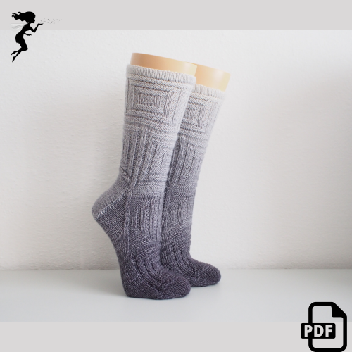 Cubix - sock knitting pattern - download