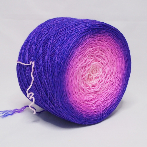 Ultraviolet neon* Gradient yarn 75/25 Merino/Silk - Fingering