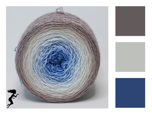 Wintersky* Gradient yarn Merino/Silk - Lace