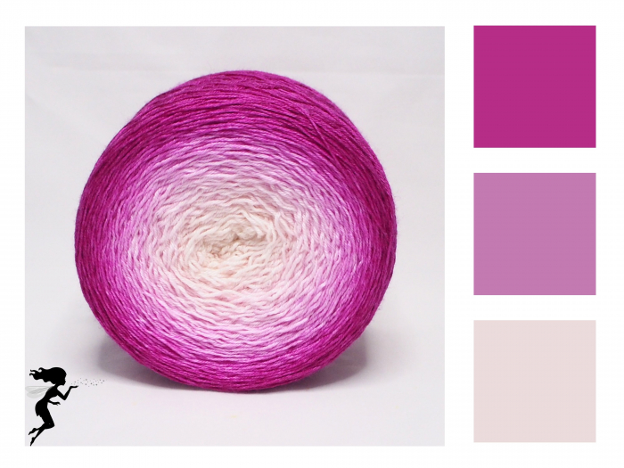 Dahlia - gradient yarn 75/25 merino/silk - fingering weight