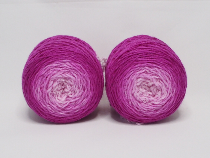 Dahlia - 2 x 50g Merino-Sockyarn, sport weight - gradient