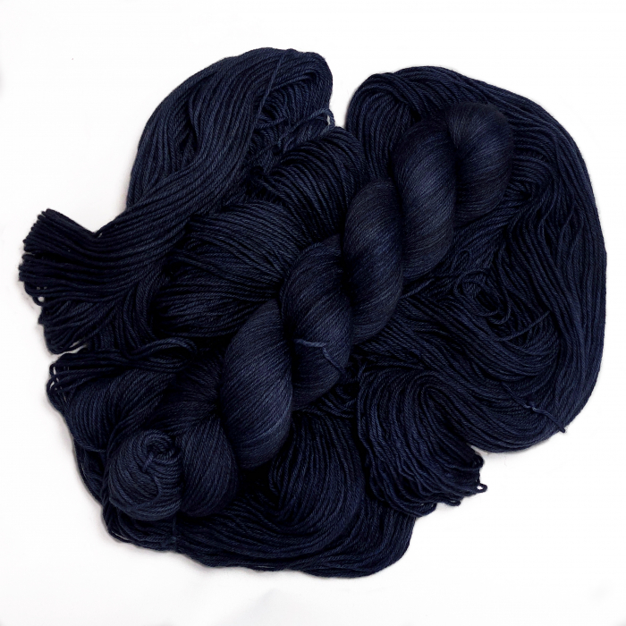 Dark Denim - Merino-Sockenwolle 8-fach