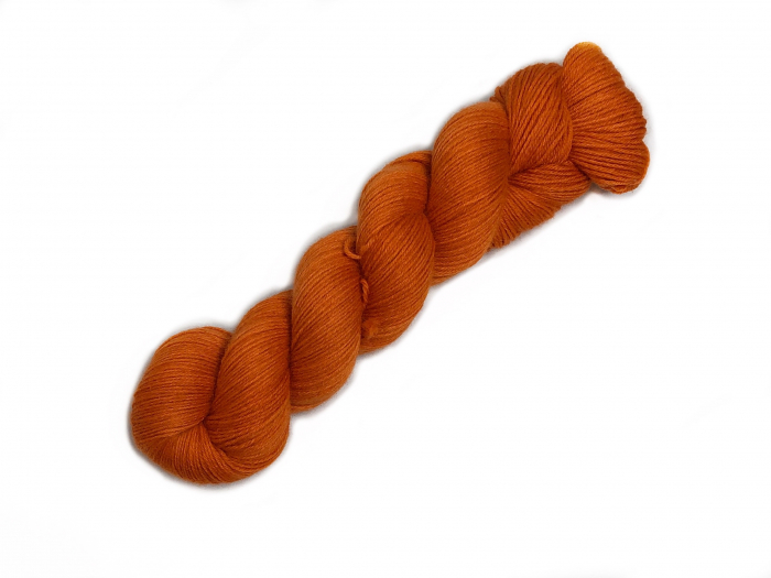 Fox orange - Merino-Sockenwolle 4-fach