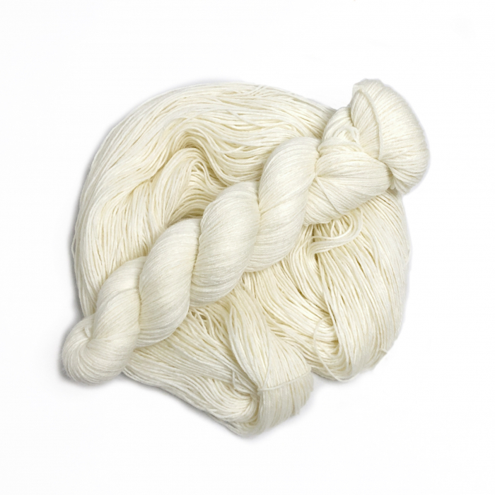 Naturweiß - Merino-Sockyarn, fingering weight