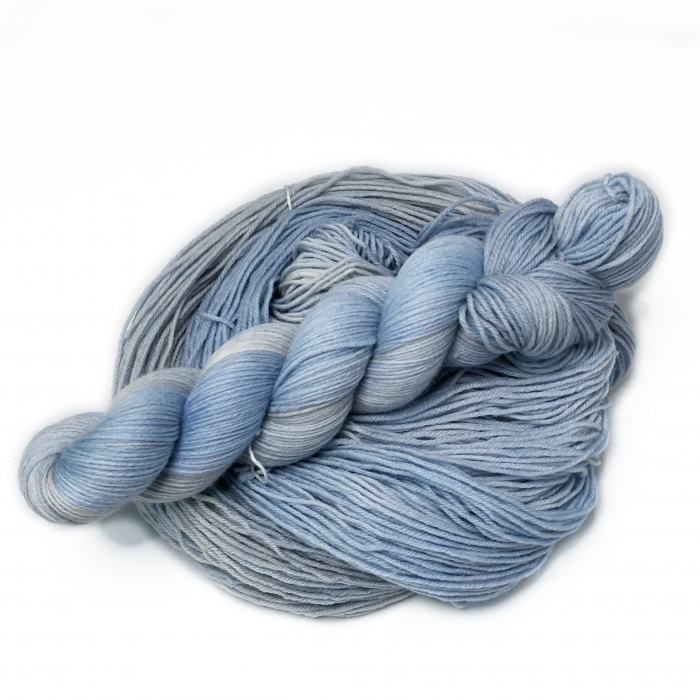 Blue Grey - Merino-Sockyarn, fingering weight