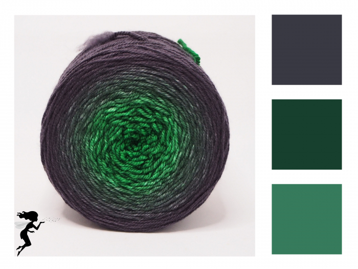 Magic Emerald 432 m * Farbverlauf Merino Winter- 8-fach