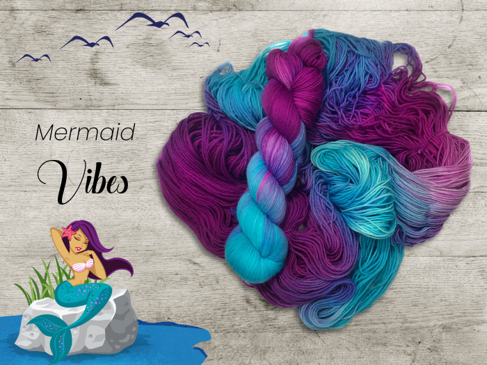 Mermaid Vibes - Merino-Sockenwolle 8-fach