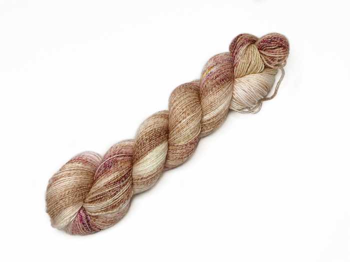 Nuss Nougat - Merino Baumwolle Sockenwolle 4-fach