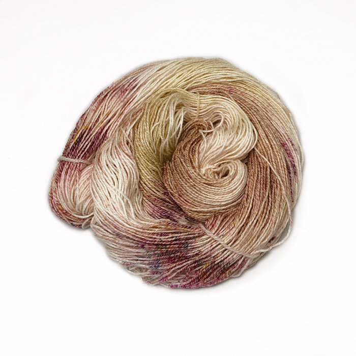 Nuss Nougat - Merino Baumwolle Sockenwolle 4-fach