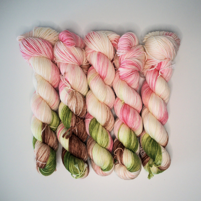 Mutige Magnolie - 100g Merino-Sockenwolle 6-fach, handgefärbt