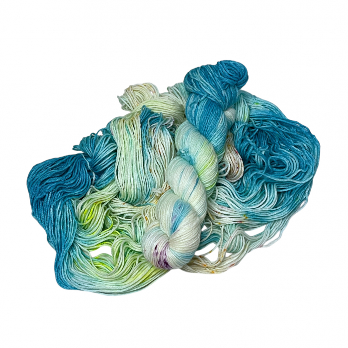 Gartenlust - 100g Merino-Sockenwolle 6-fach, handgefärbt