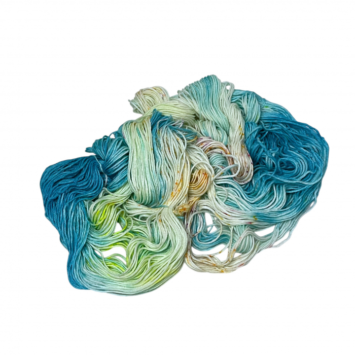 Gartenlust - 100g Merino-Sockenwolle 6-fach, handgefärbt