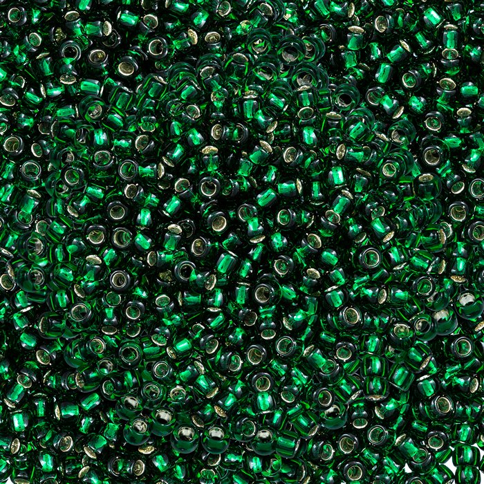 250 g Toho Rocailles Silver Lined Green Emerald TR-06-36