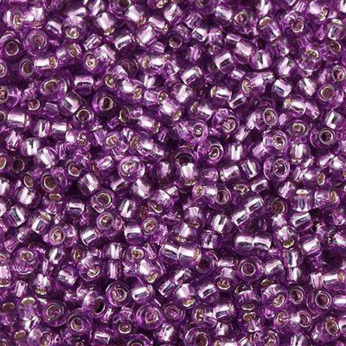 250g Toho Rocailles Silver Lined Light Grape TR-06-2219