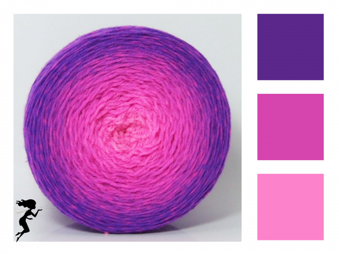 Ultraviolet neon* Gradient yarn Merino-Winter - DK