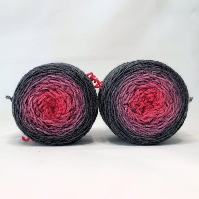 Valentine - 2 x 50g Merino-Sockenwolle 6-fach - Farbverlauf