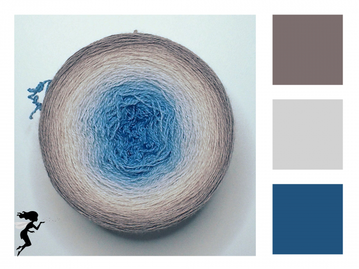 Wintersky* Farbverlauf Merino - Lace
