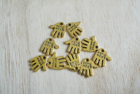Strickschmuck "Handmade" gold