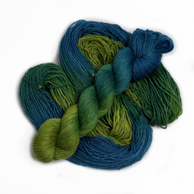 Blaue Lagune - Merino-Sockyarn, sport weight